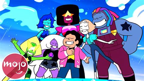 Steven: If you’re evil, and you’re on the rise. You can count on the four of us taking you down. ‘Cause we’re good and evil never beats us. We’ll win the fight and then go out for pizzas. We Are the Crystal Gems. We’ll always save the day. And if you think we can’t. We’ll always find a way.